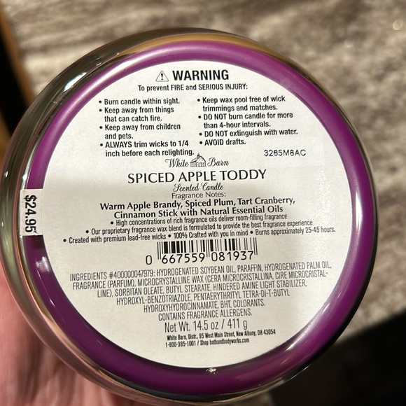 White Barn 3 wick candle - Picture 4 of 4